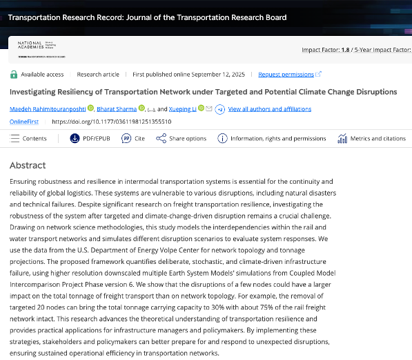 TRR Paper Online