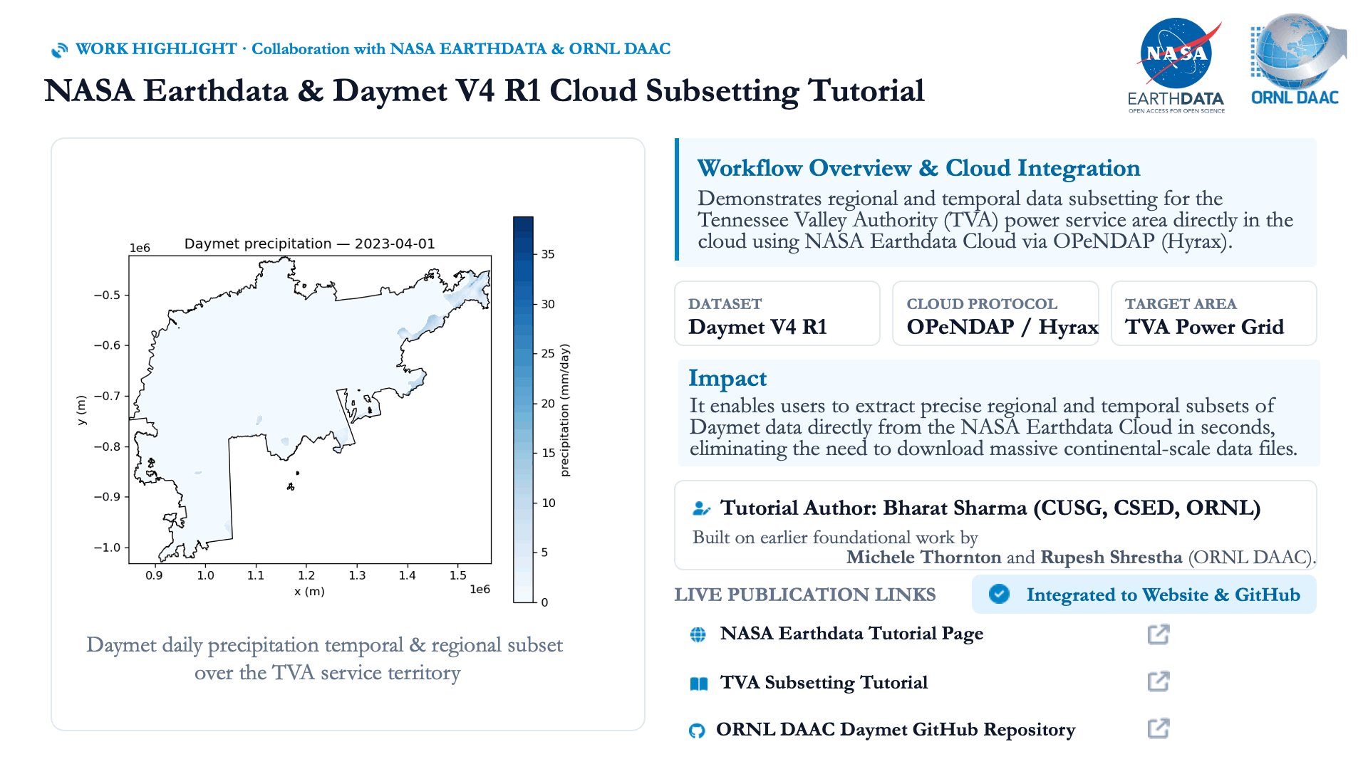 NASA Earthdata and Daymet tutorial