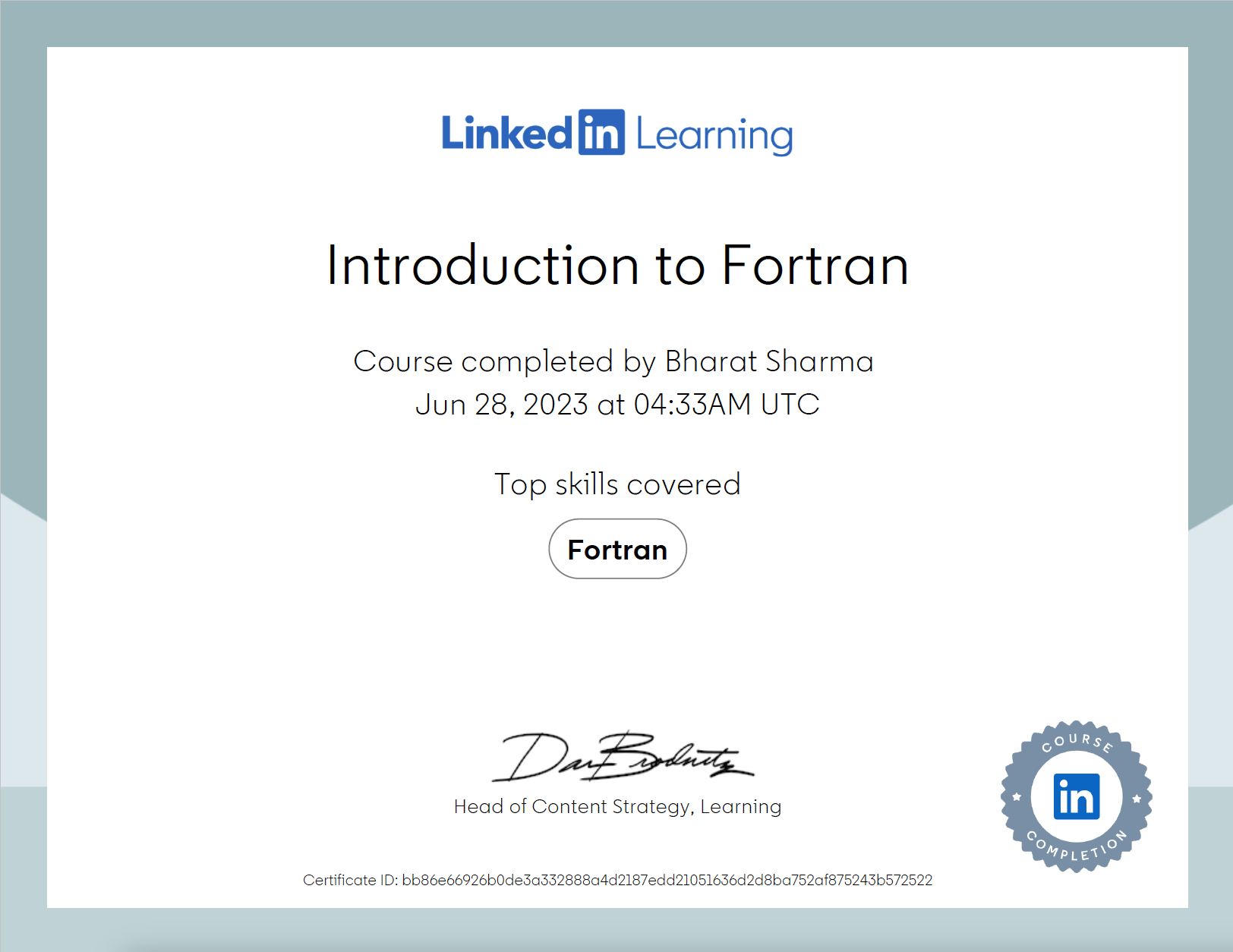 Introduction to Fortran
